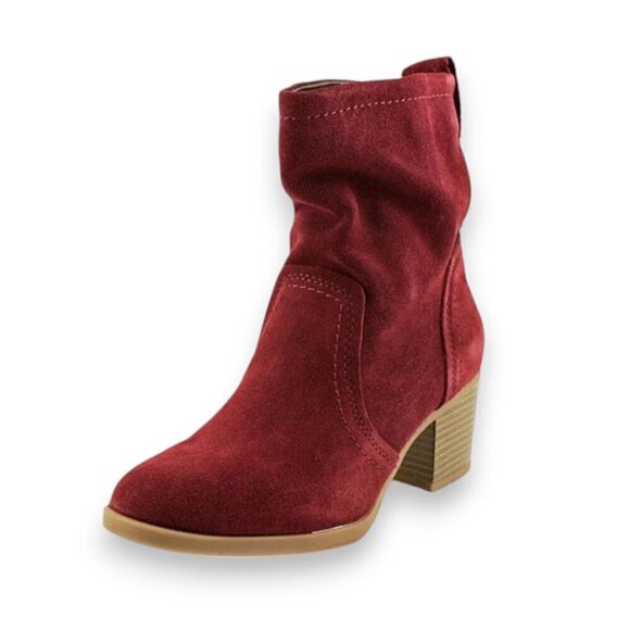 White Mountain Bahari Suede Leather Pull On Slouchy Ankle Boots Booties Size 6.5 - Picture 1 of 11